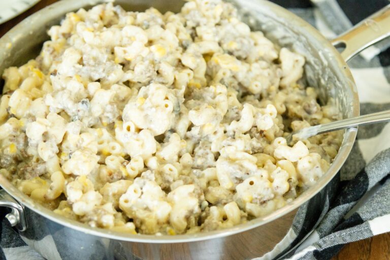 a pan of dairy casserole