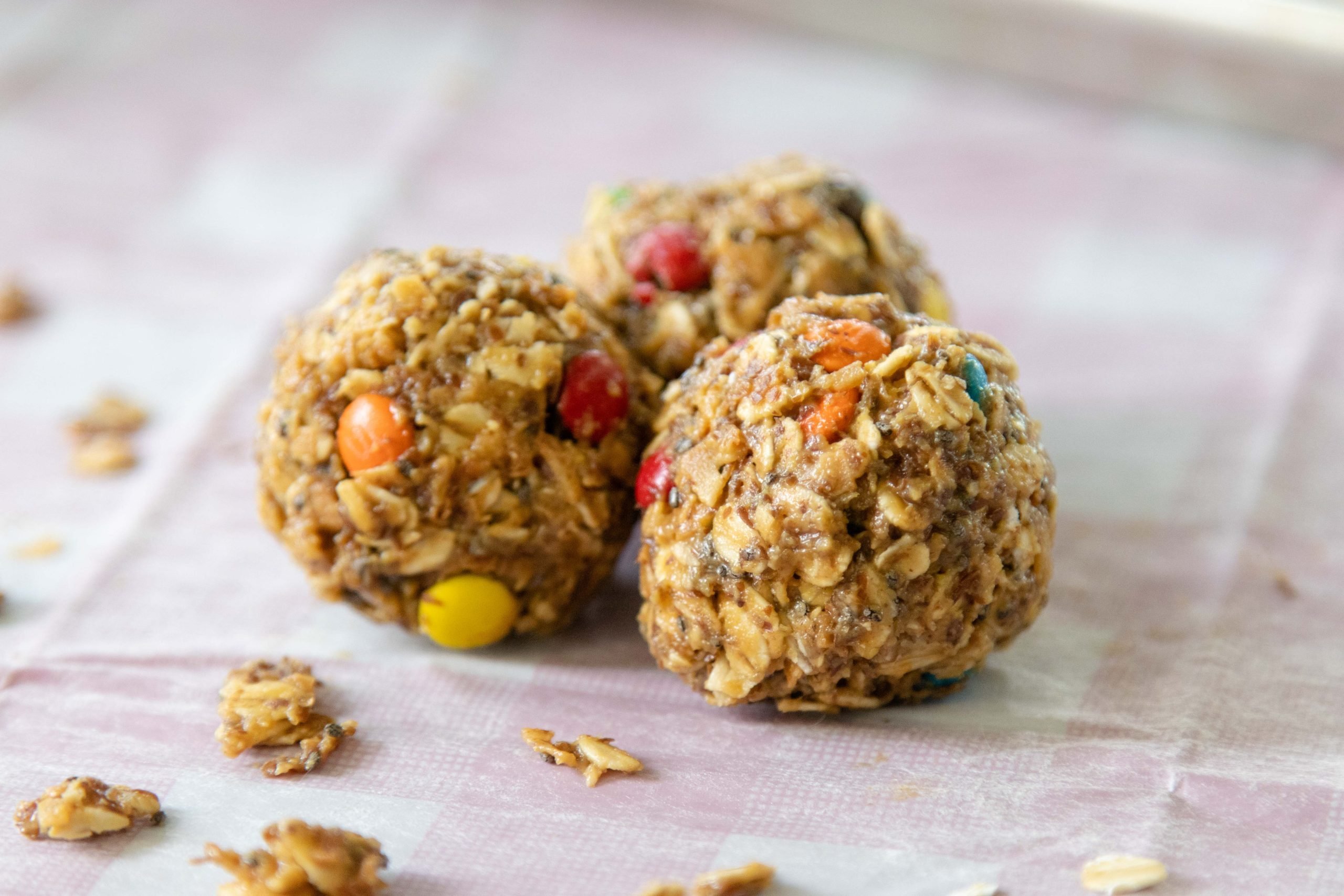 3 no bake fiber energy balls