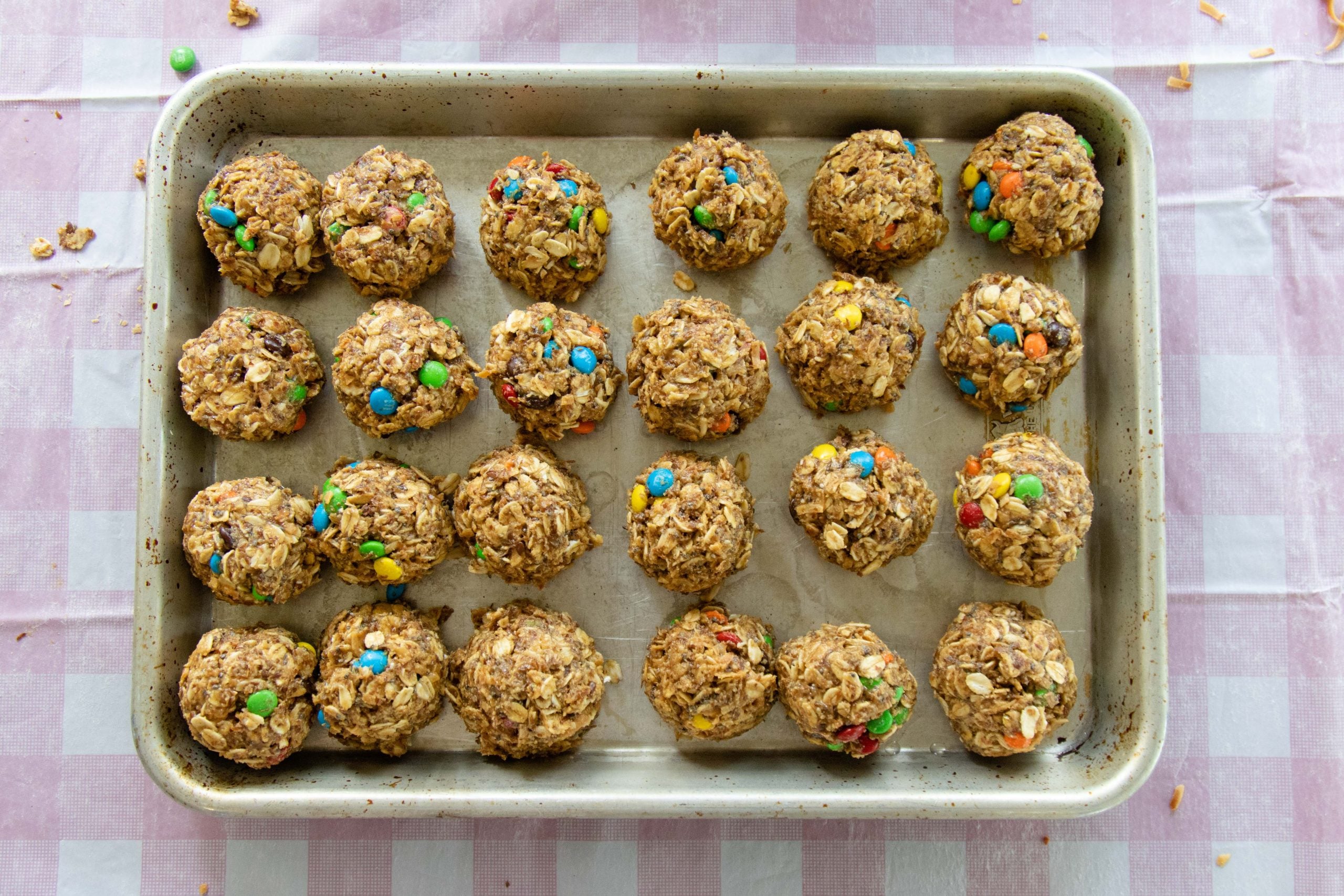 tray full of fiber energy balls