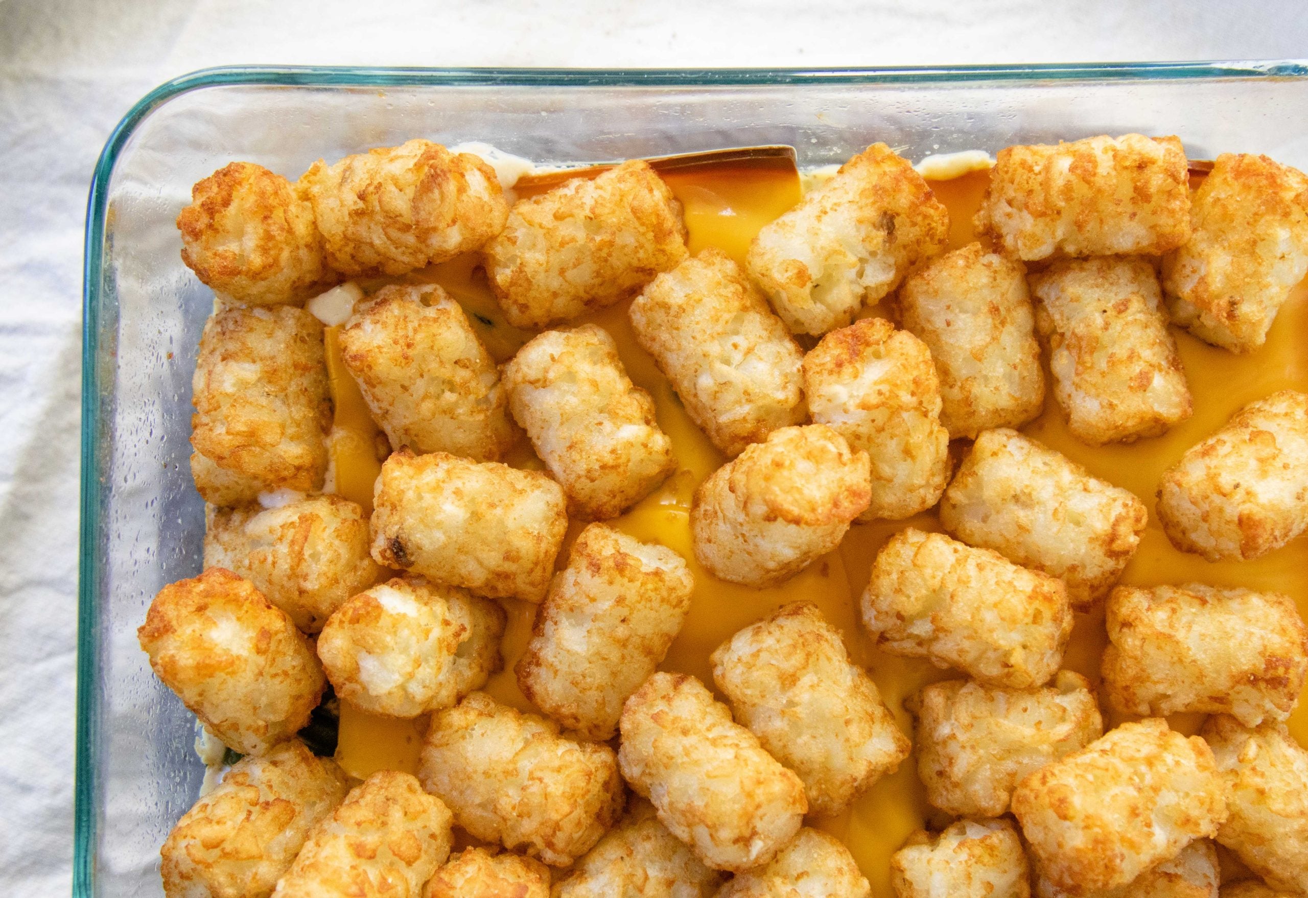 fresh from the oven tater tot casserole