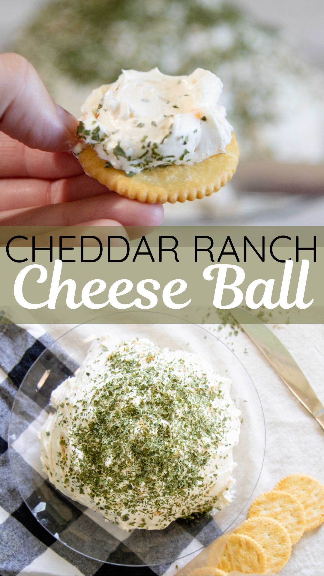 Soft Cheddar Ranch Cheese Ball - Best Easy Recipe - Small Town Scratch