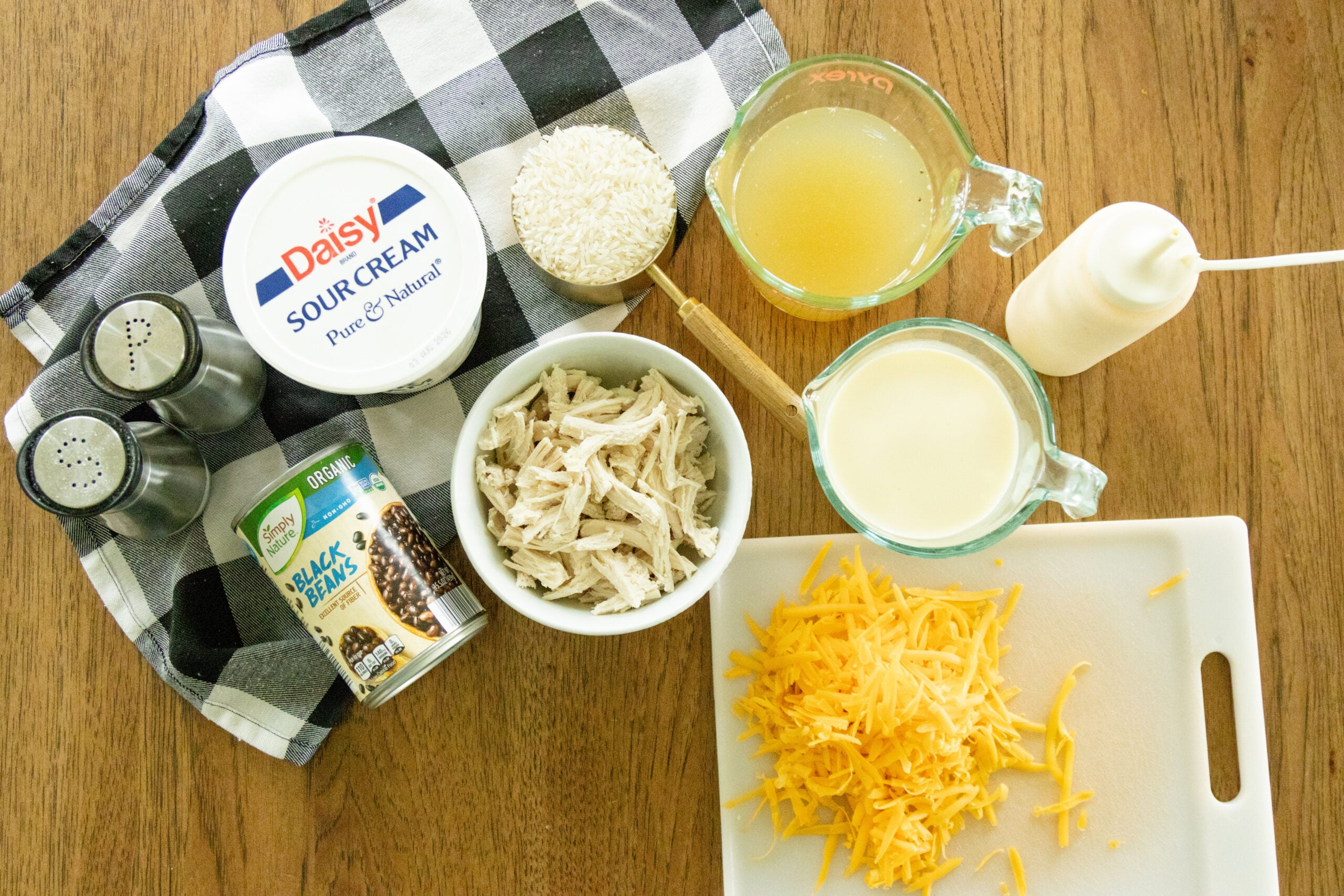ingredients for chicken and rice casserole