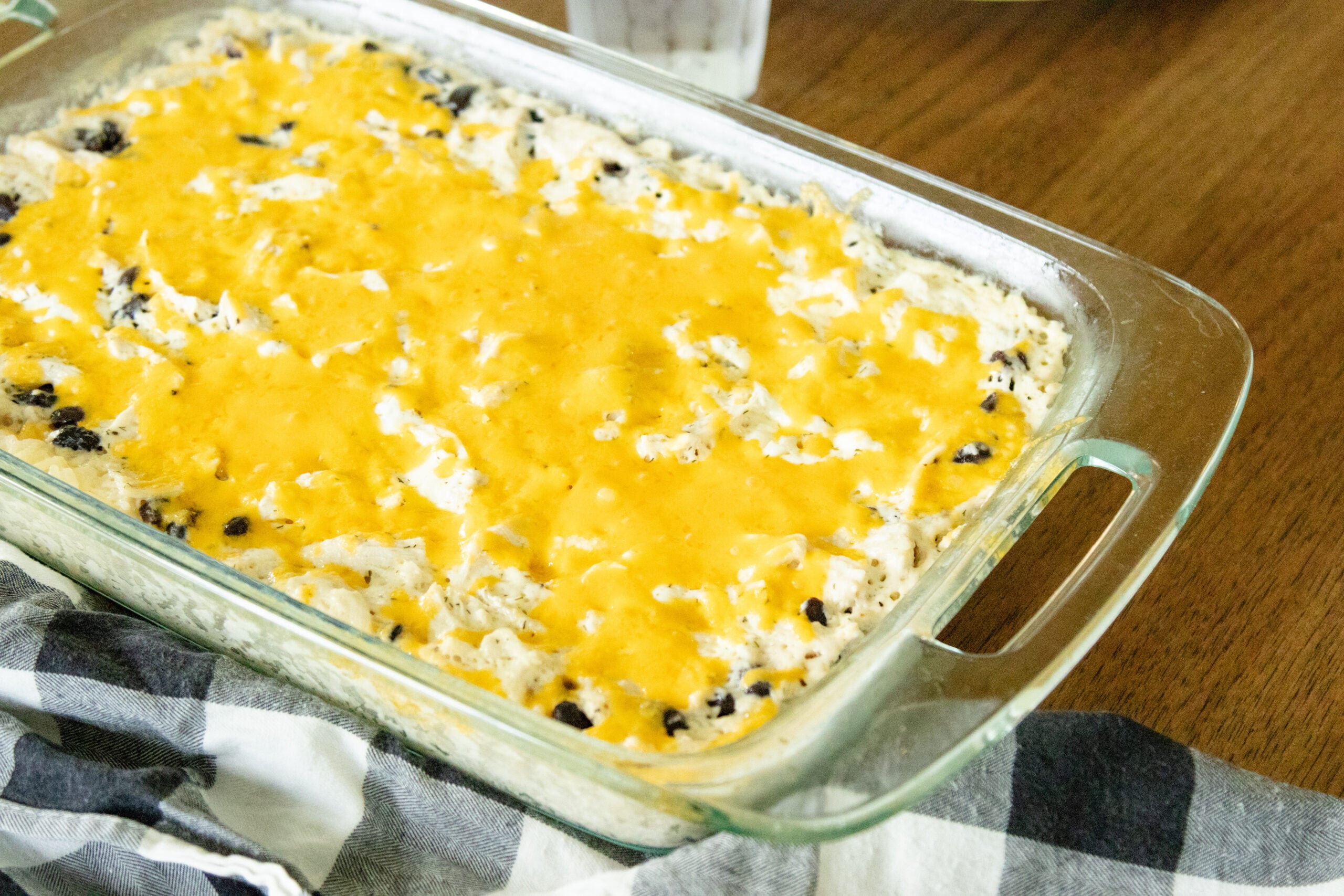 ranch chicken rice casserole ready to eat