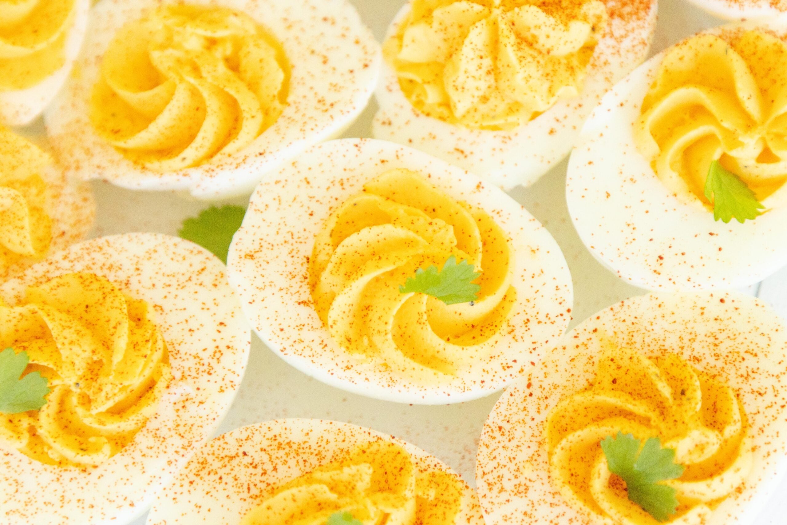 deviled eggs on a plate