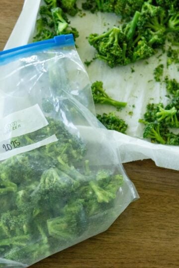 freezing broccoli