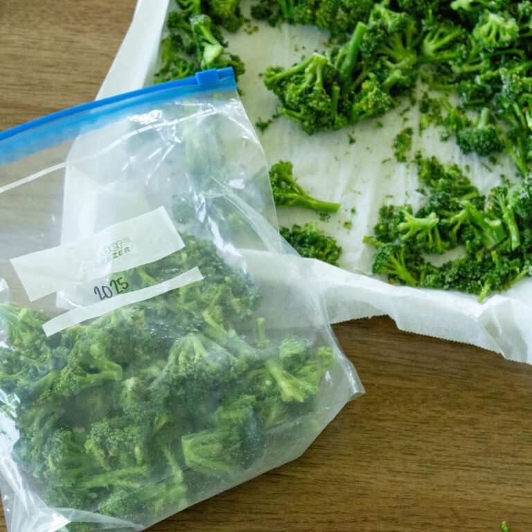 freezing broccoli