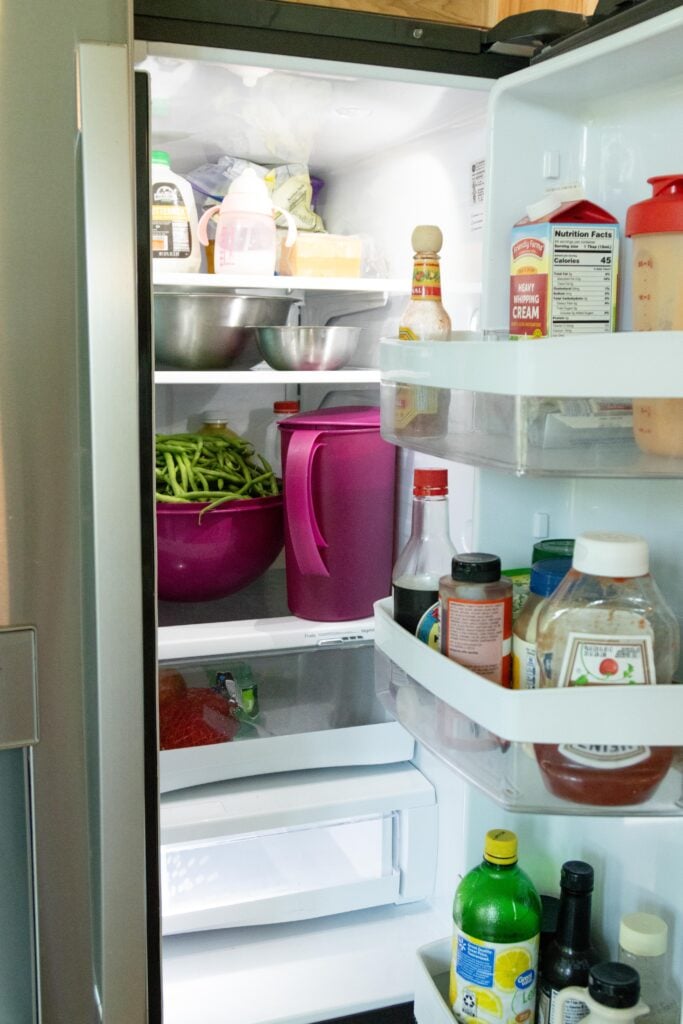 a picture of the inside of the fridge