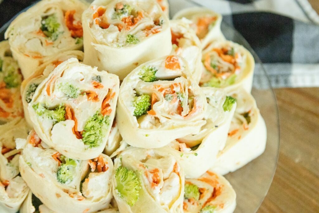 pinwheels on a platter