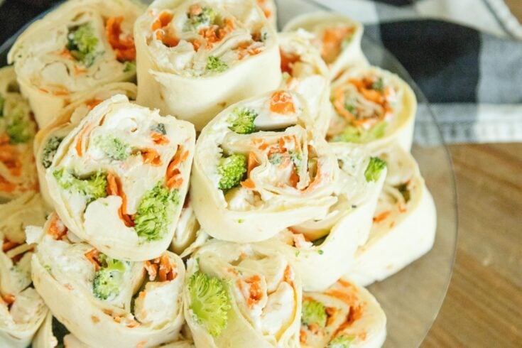 pinwheels on a platter