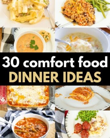 pin image for 30 best comfort food dinner ideas post