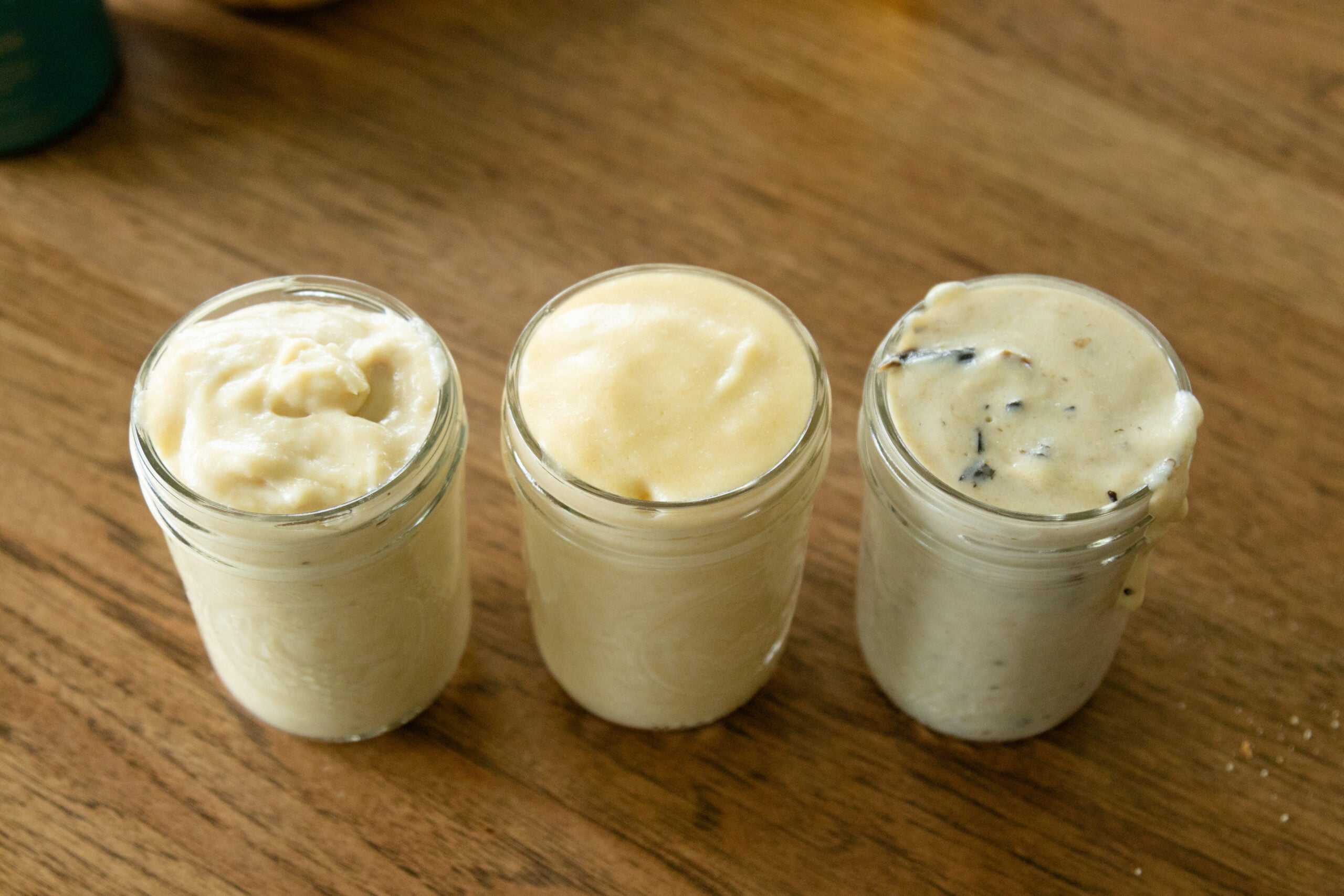 a can of condensed cream of chicken, mushroom soups on the counter