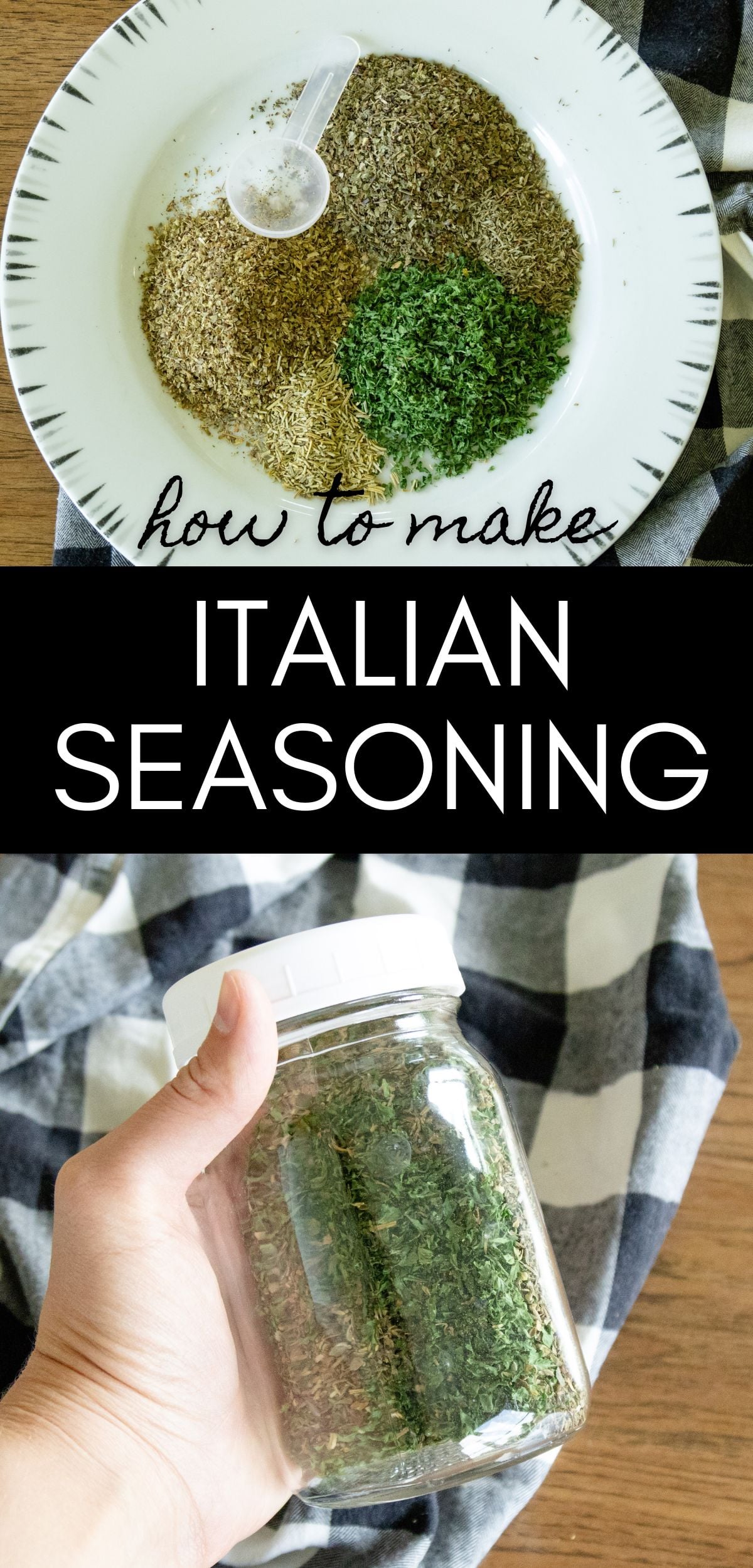 easy homemade Italian seasoning pin image