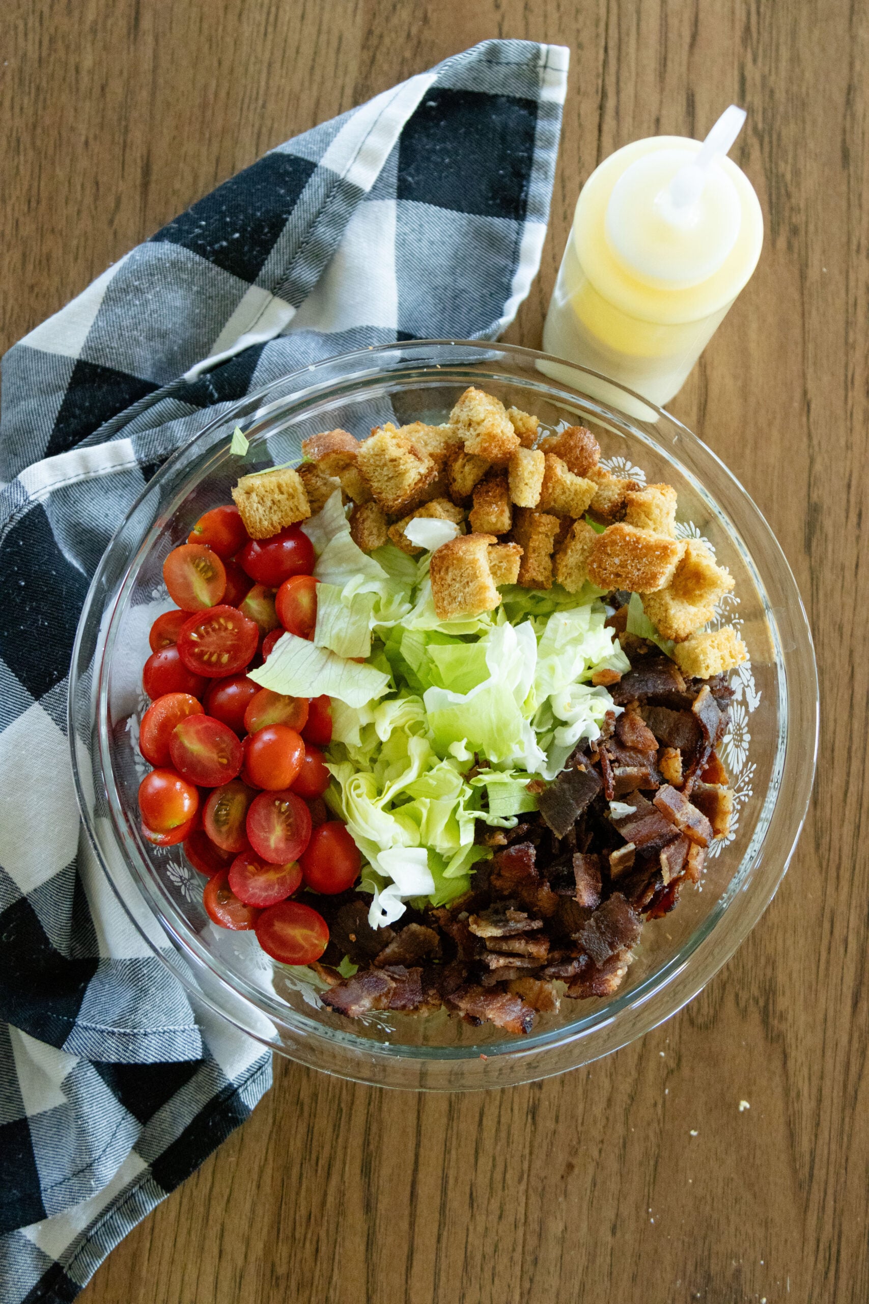 chopped blt salad ready to serve