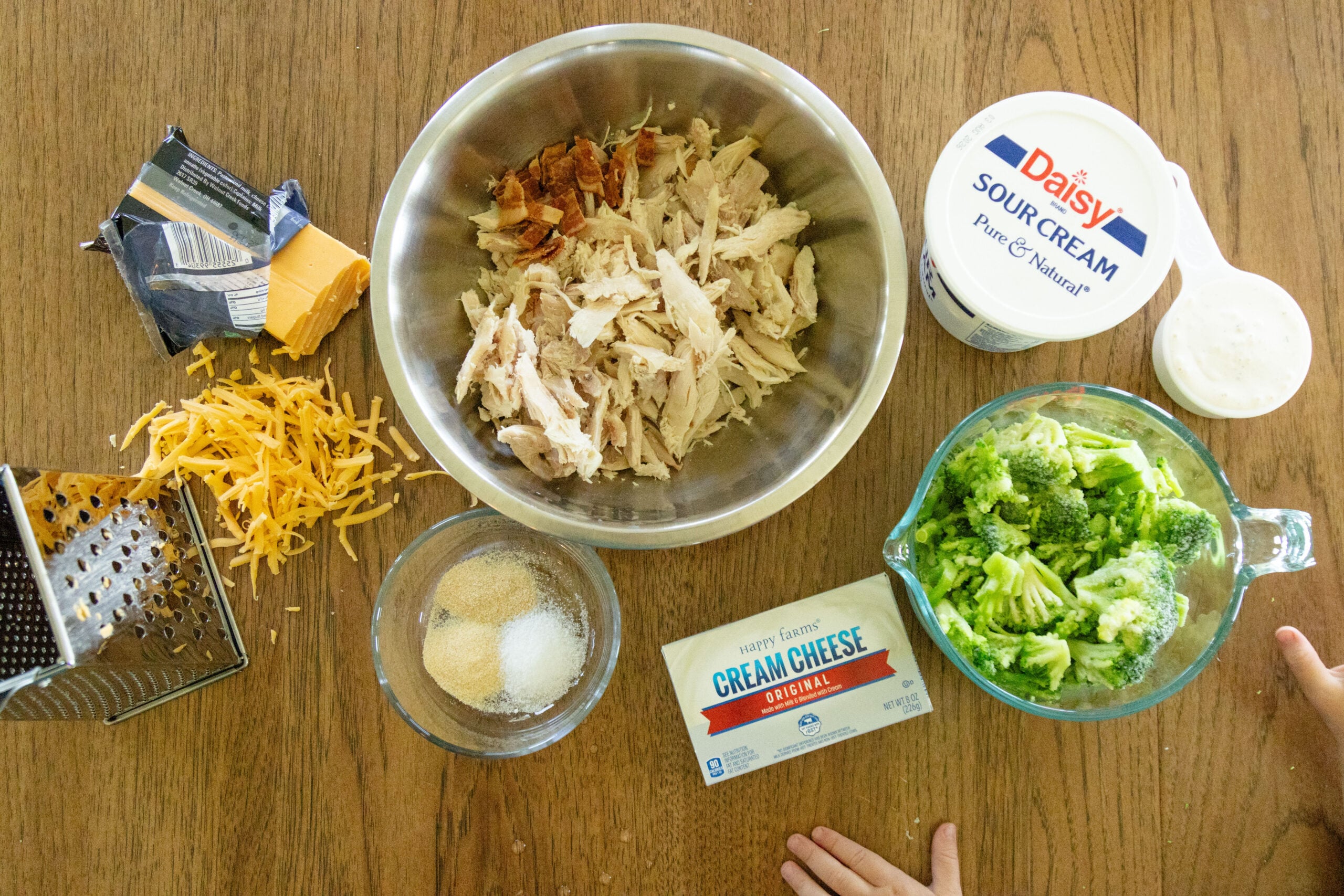 ingredients for chicken bacon ranch skillet