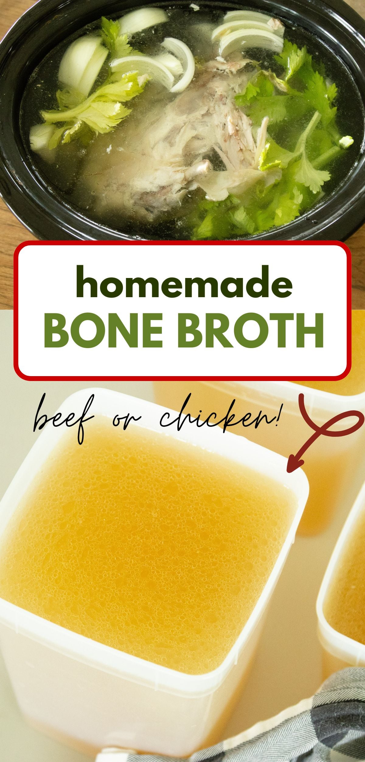 pin image for homemade bone broth