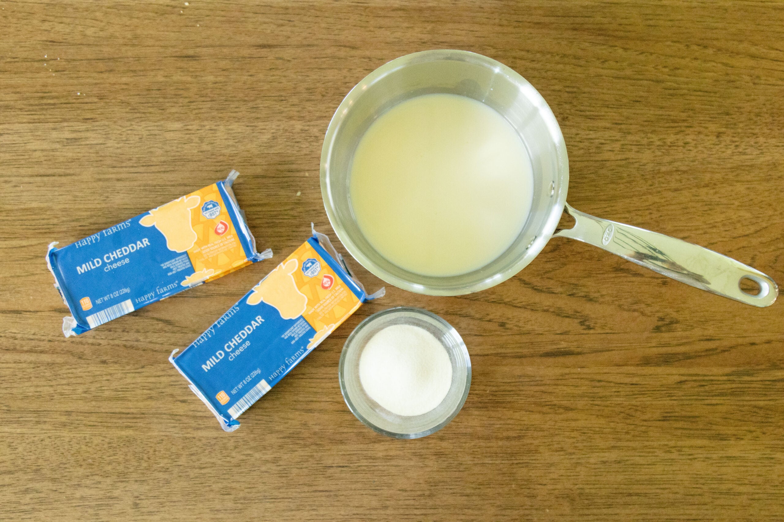 ingredients to make homemade velveeta