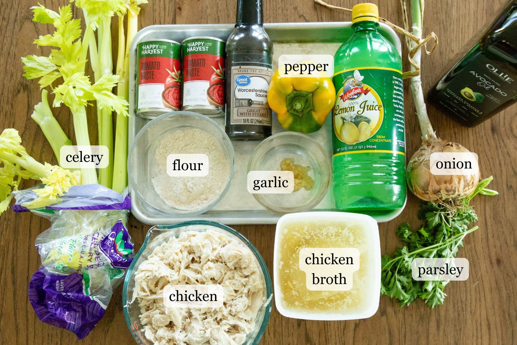 ingredients for easy chicken creole recipe