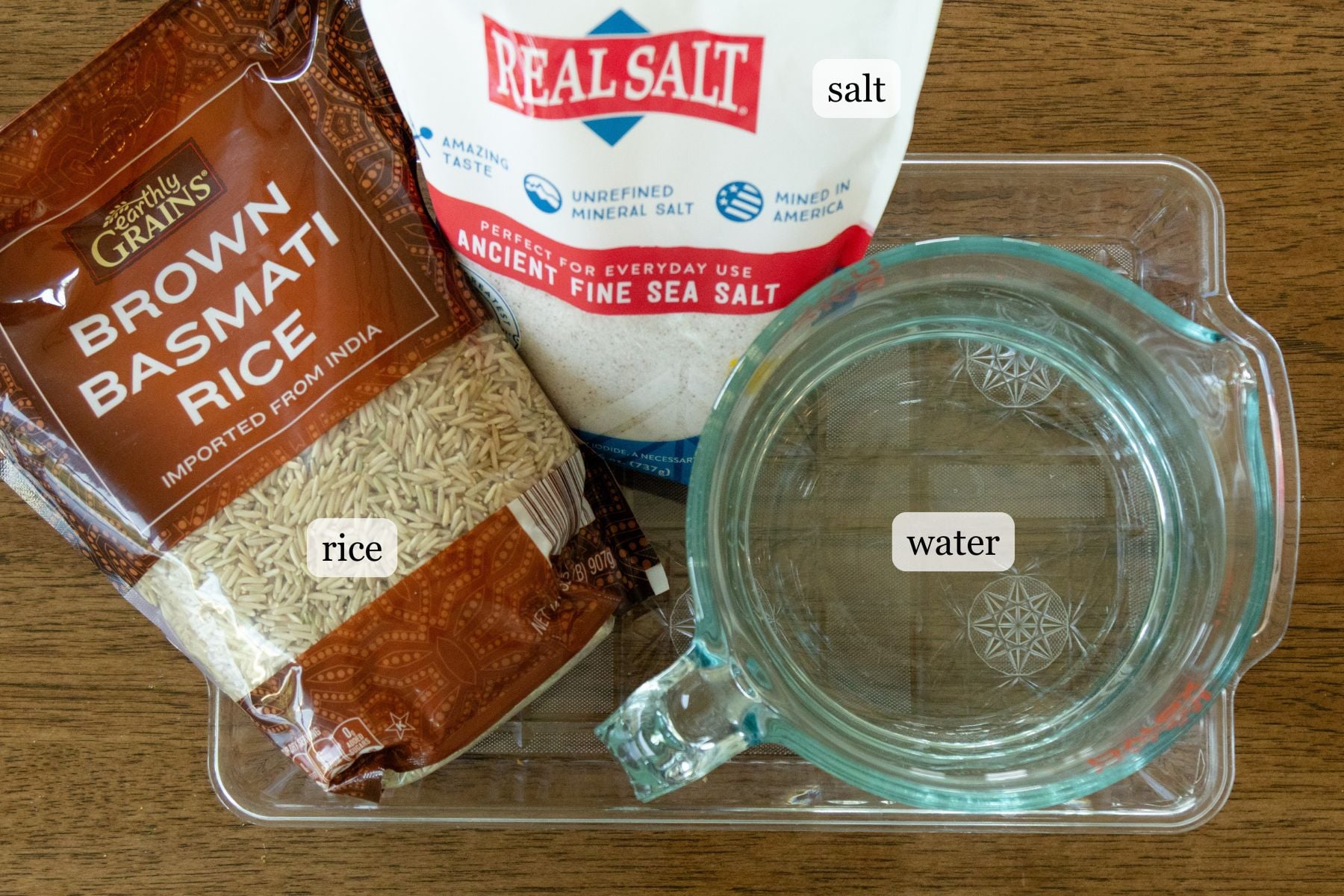 ingredients for brown rice recipe