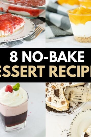 thumbnail image for 8 no bake dessert recipes post